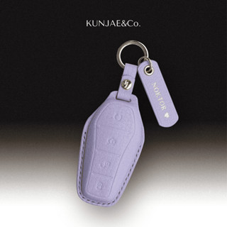 KUNJAE&Co. เคสกุญแจรถยนต์ EV CAR หนังแพะ French Goat Leather…