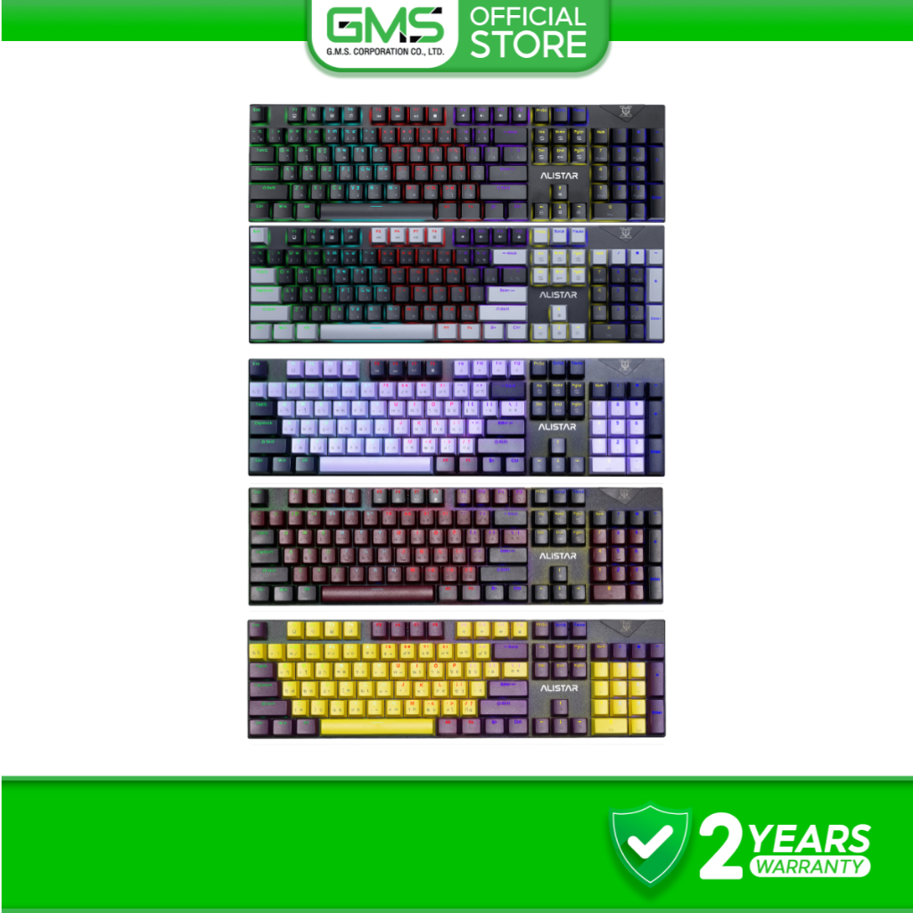 [ประกัน 2 ปี] Nubwo คีย์บอร์ดเกมมิ่ง X33 Mechanical New Edition CIY พร้อมด้วยไฟ mini RGB  มี 2 สวิสซ