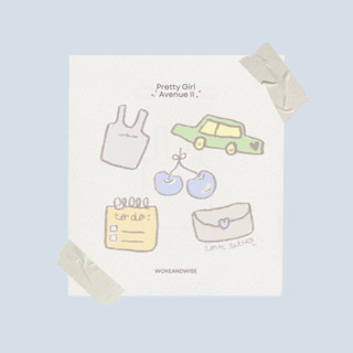 Pretty Girl Avenue II Stickers ₊˚⊹ ᰔ WOKEANDWISE
