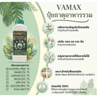 CabMax+VaMax [1แถม1] แคลเซียมโบรอนเข้มข้ม แถม ปุ๋ยธาตุรวม ราคาพิเศษ