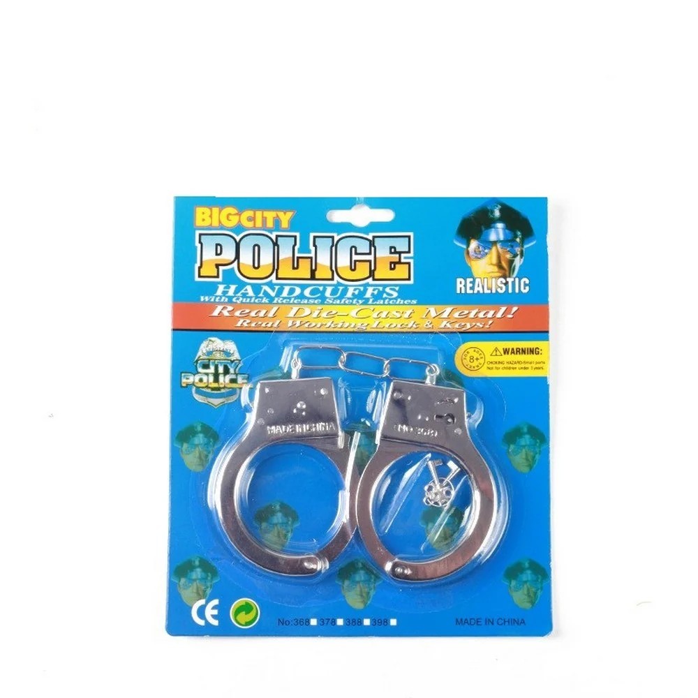 กุญแจมือ ตำรวจ ของเล่น พรอพ ตำรวจ Police Handcuffs / Shackle / Handcuff Toy / Police Prop