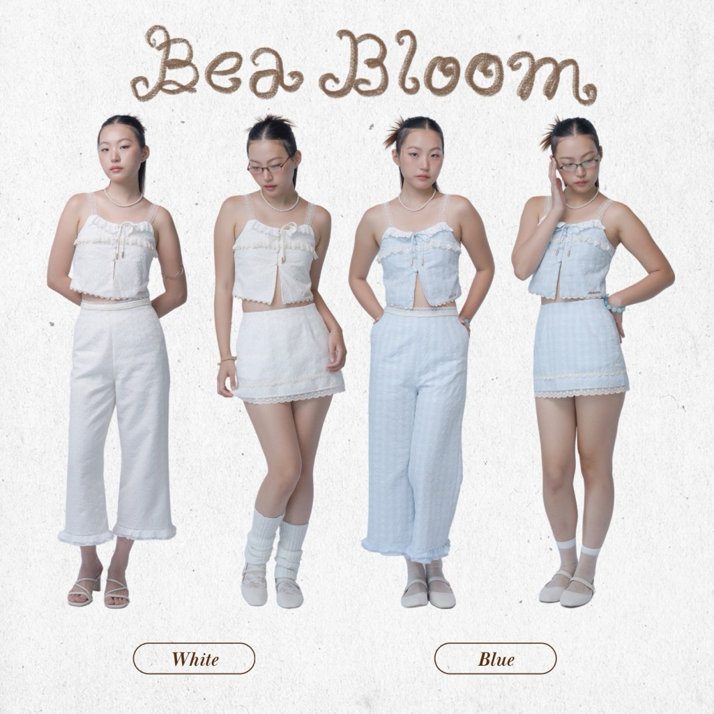 BEA BLOOM LACE (Blue/White)SKIRT AND PANTS