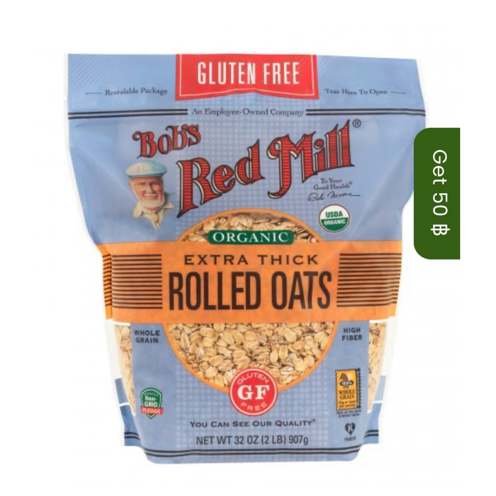 Bob's Red Mill Organic Rolled Oat 32oz/quick cooking oat 28oz/Gluten Free Extra Thick Oats 32oz/Old-