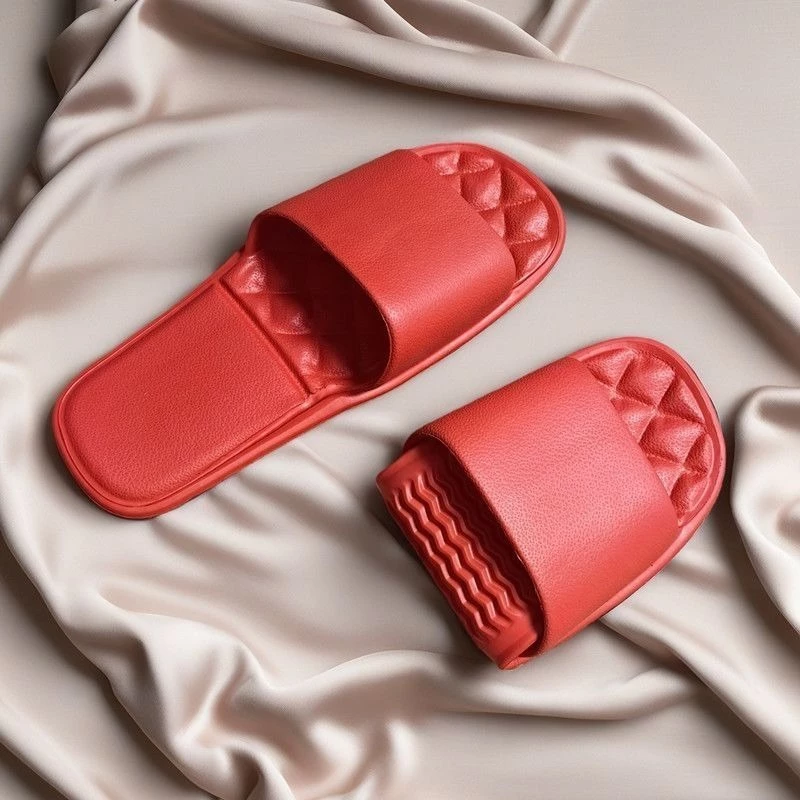 บ้าน Foldable รองเท้าแตะ Anti Slip สวม Soft แต่เพียงผู้เดียวเงียบห้องน้ำรองเท้าแตะ