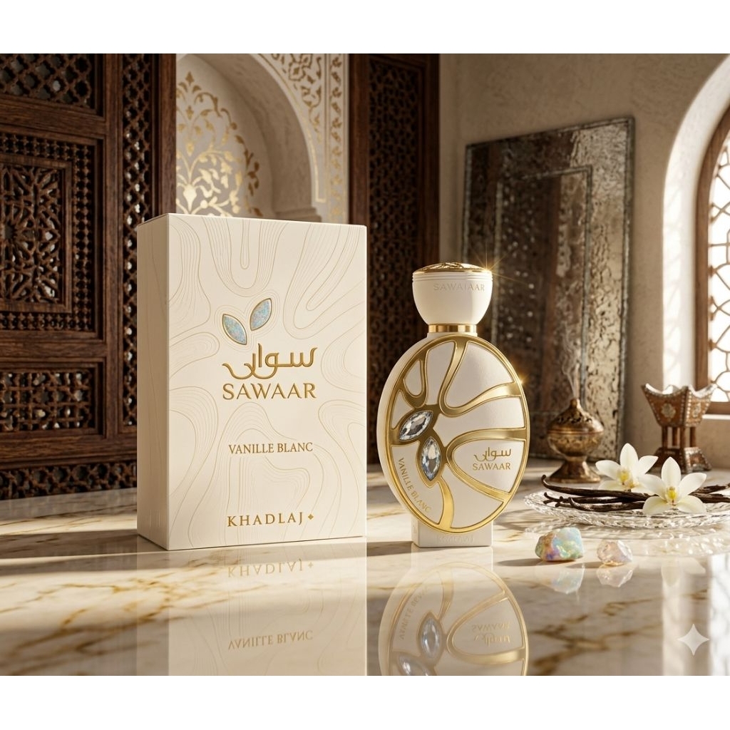Sawaar vanille blanc perfume by khadlaj original arabic perfume