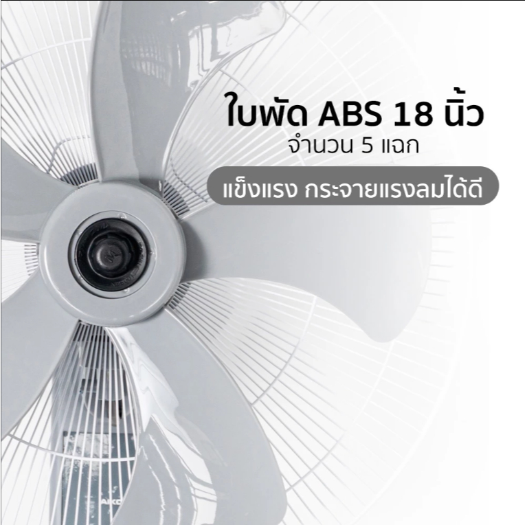 อะไหล่ ใบพัด พัดลม ยีห้อ AIKO  ใช้กับ รุ่น AK-W451/D451  – ใบพัดขุ่น ขนาด18นิ้ว*5 แฉก – โปรปัง