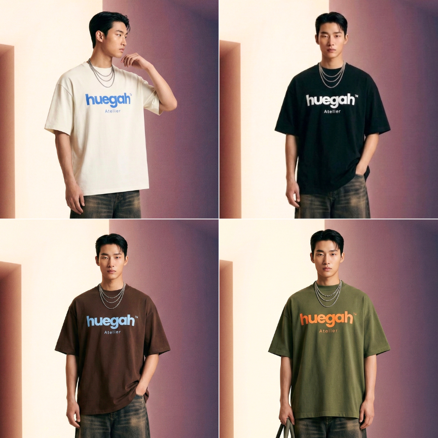 [เก็บโค้ด ลด 25%] 📍HUEGAH Atelier T-shirt เสื้อยืดฮุกกะ ไซซ์ใหญ่