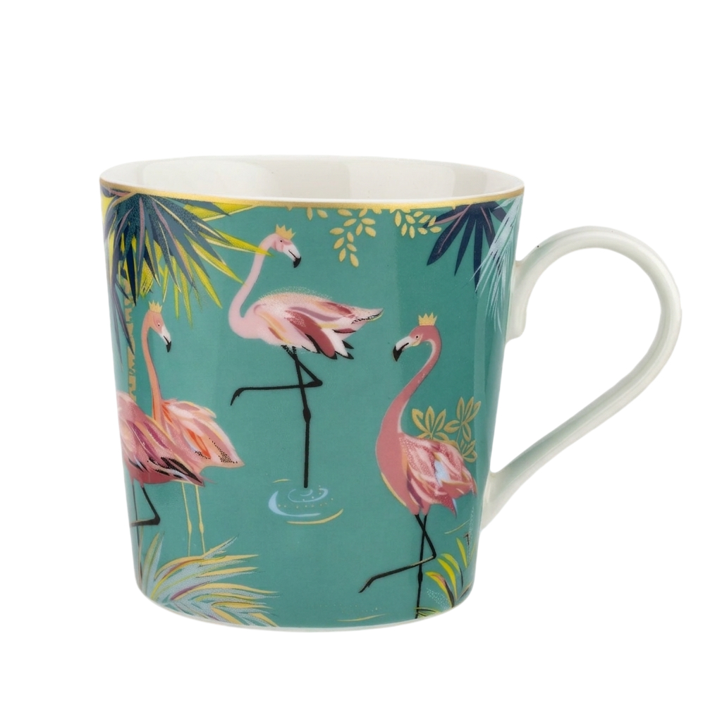 Portmeirion Sara Miller Tahiti 12oz Mug Flamingo