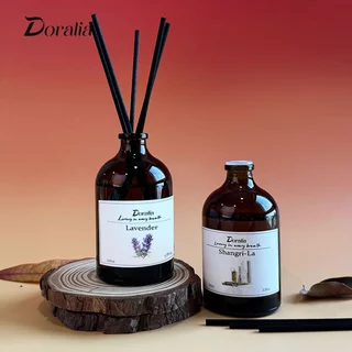 【Doralia】หอมนาน 60 วัน Doralia น้ำหอมปรับอากาศ Reed Diffuser 100 ml ก้านไม้หอม น้ำหอมติดทนนาน น้ำยาหอม อโรม่า