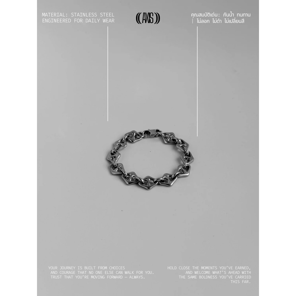 AXIS Lattice Bracelet สร้อยข้อมือ Stainless Steel กันน้ำ ไม่ลอก ไม่ดำ
