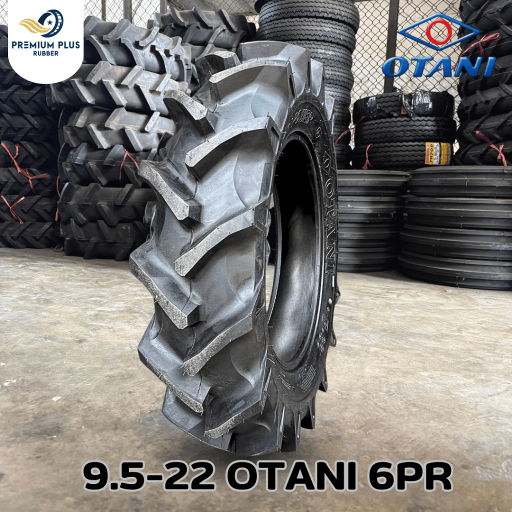 ยางรถไถ 9.5-22 OTANI รุ่น F-36 ผ้าใบ 6 ชั้น ยางรถแทรกเตอร์ล้อหลัง ยางโอตานิแท้ ยางใหม่เหนียวพิเศษ [อ