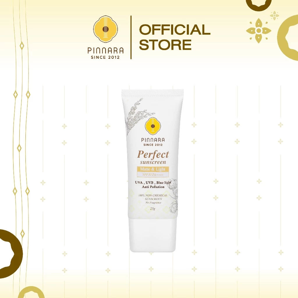 Pinnara Perfect Sunscreen SPF 50 PA++++ กันแดดผสมรองพื้น พิณนารา 25 กรัม