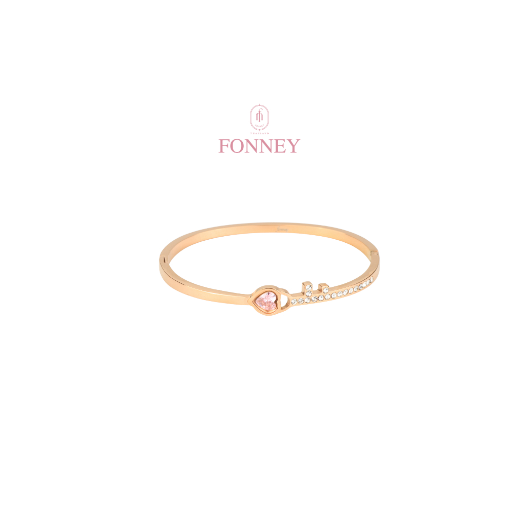 BL-22 Fonney กำไลข้อมือสแตนเลสแท้ ไม่ลอก ไม่ดำ