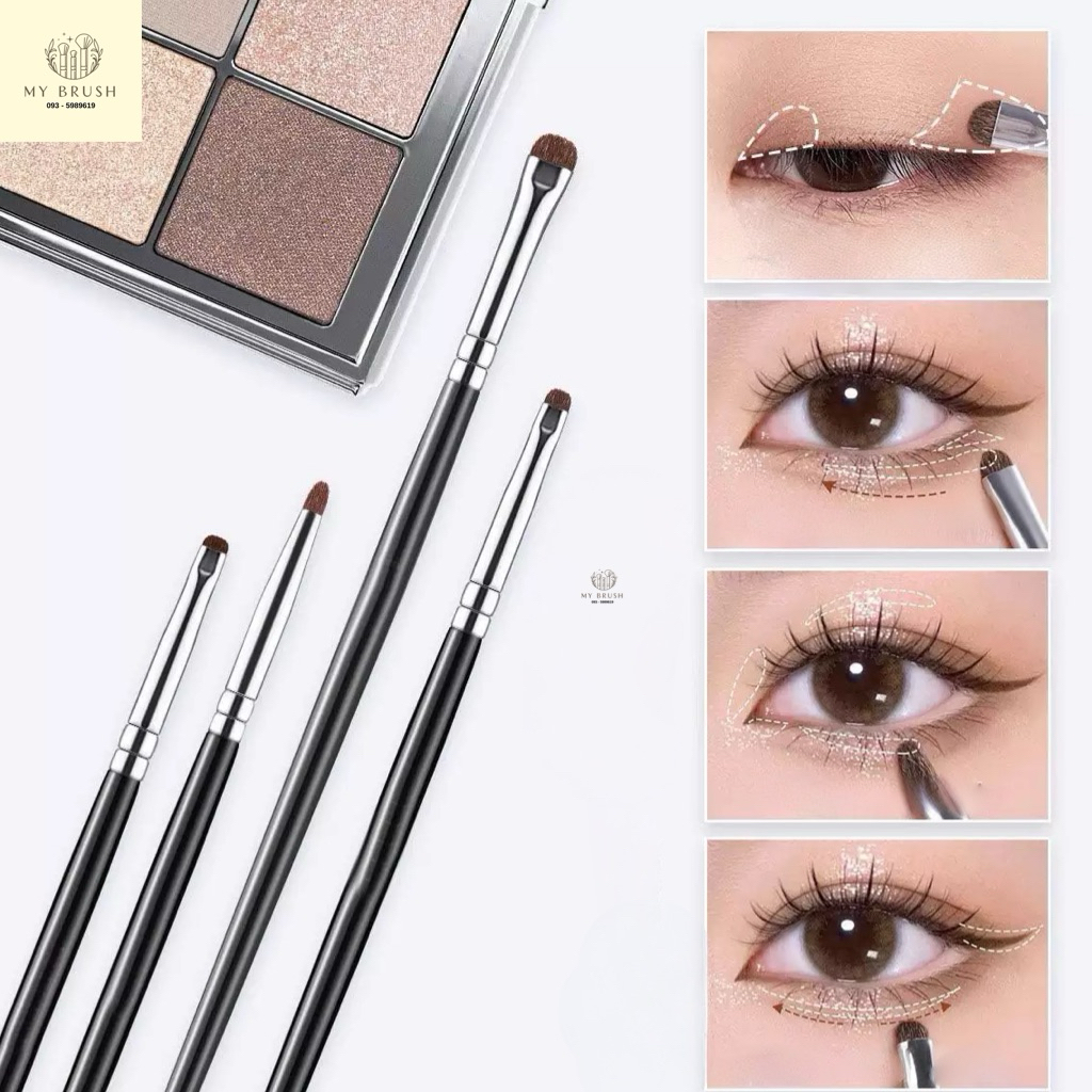 Makeupbrush ชุดแปรงแต่งตา แปรงอายไลเนอร์  ตา ดอลลี่อาย อายชาโดว์ เขียนขอบตา C039
