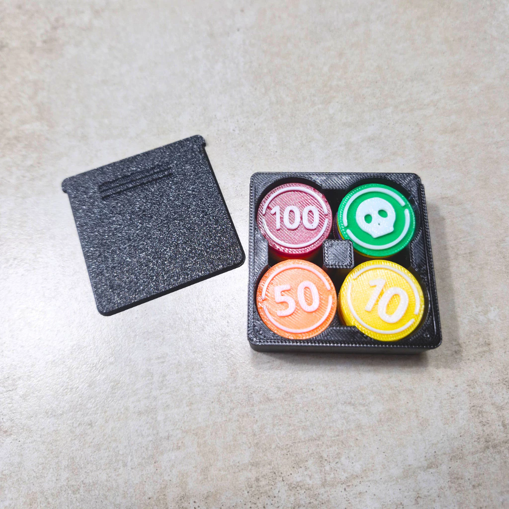 Pokemon TCG Tokens, Damage Counters & Storage Case – ชุดโทเคนและกล่องเก็บสำหรับการเล่นเกมการ์ดโปเกมอน [3D Print] thumbnail 4