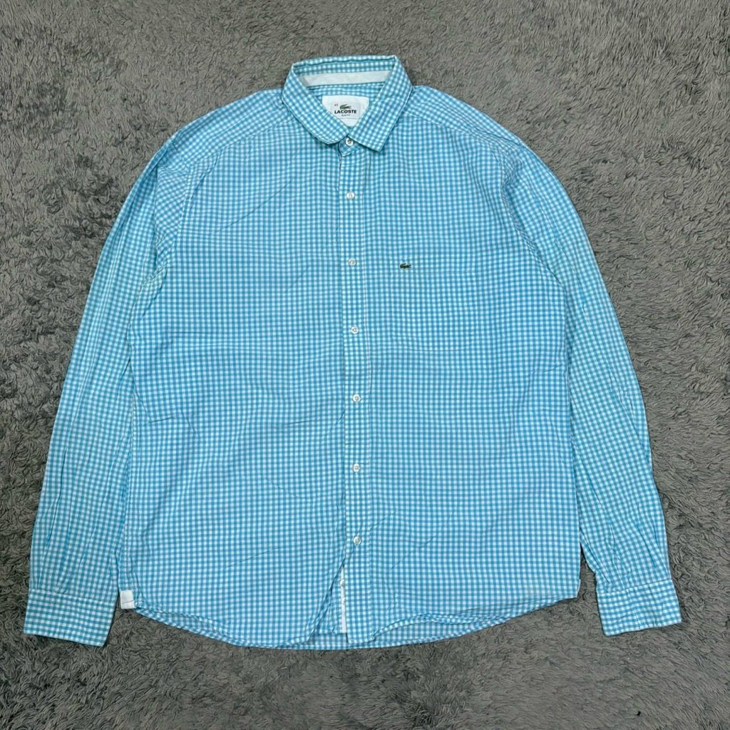 เสื้อเชิ้ตแขนยาว Lacoste  มือสองของแท้
