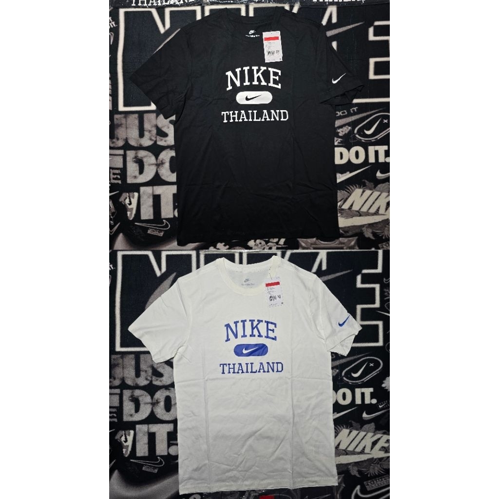เสื้อยืด Nike Country Thailand Tee Shirts - Black/White มือ 1 ป้ายไทย แท้💯