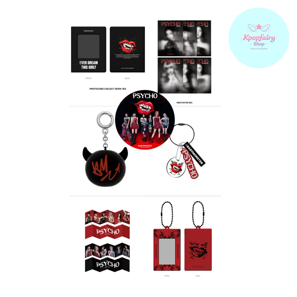 [พร้อมส่ง] BABYMONSTER PSYCHO OFFICIAL MERCH
