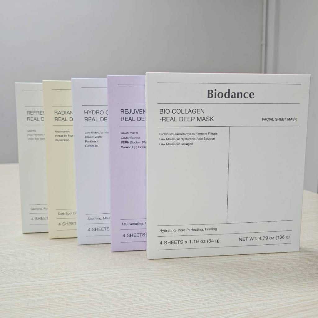 (🌼แท้ / พร้อมส่ง🌼) Biodance Real Deep Mask [ยกกล่อง 4 แผ่น]