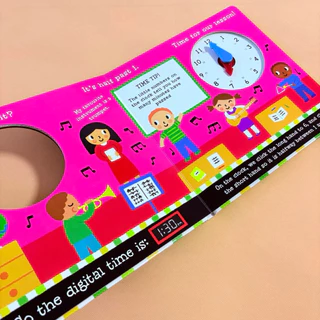 หนังสือฝึกบอกเวลา Click! Clack! Clock! (Board Book) หนังสือเด็ก ฝึกบอกเวลา บอร์ดบุ๊ค earn to tell the time