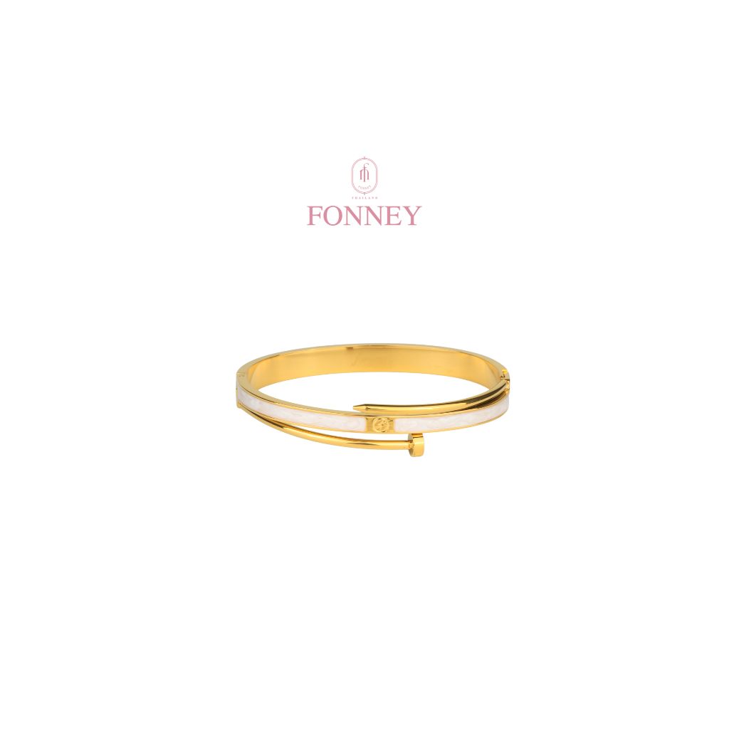 BL-00Fonneyกำไลสแตนเลสแท้ไม่ลอกไม่ดำ