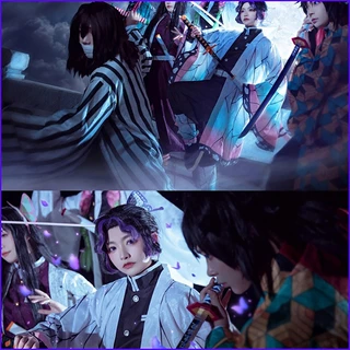 กทมชุดเนซึโกะ ชุดครอสเพลย์ดาบพิฆาตอสูร Demon Slayer Nezuko Cosplay Costumes เนื้อผ้าอ่อนนุ่ม