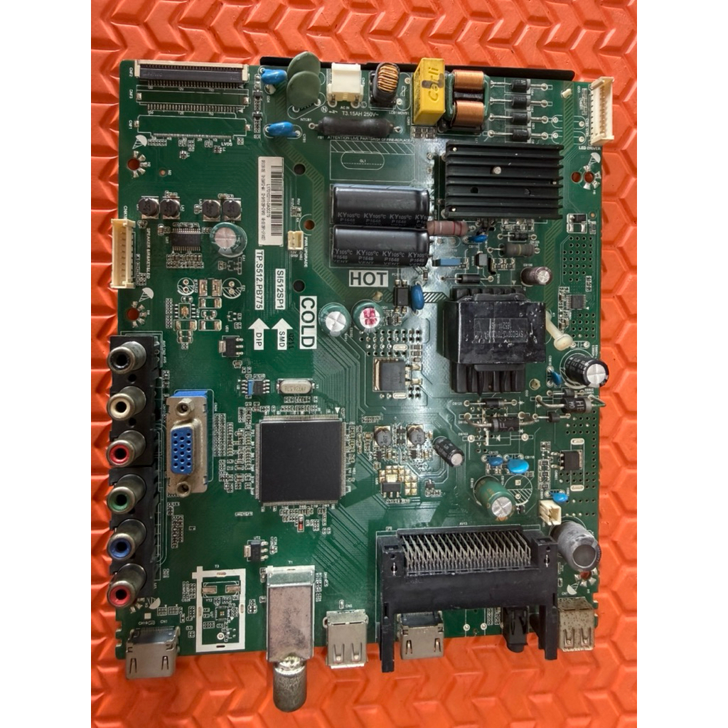 เมนบอร์ดทีวี TCL รุ่น 32D2920 พาสบอร์ด TP.S512.PB775