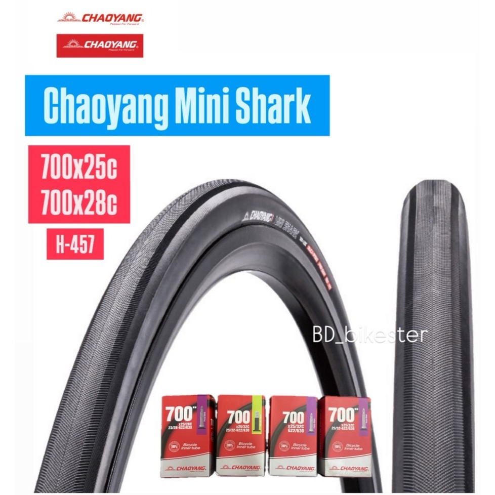 ยางนอกขอบลวดจักรยานเสือหมอบ CHAOYANG ขนาด 700x25c / 700x28c (มียางในขายด้วย)