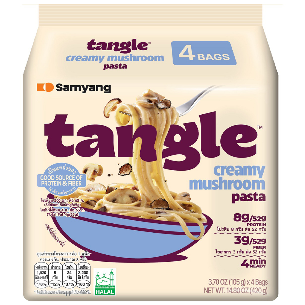 Samyang Tangle Creamy Mushroom Pasta 420g ซัมยัง แทงเกิ้ล ครีมมี่ มัชรูม พาสต้า