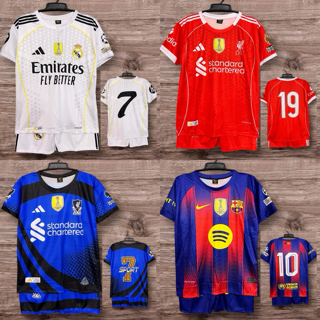 ชุดกีฬาเด็ก ชุดเด็กพิมพ์ลาย เสื้อ+กางเกง