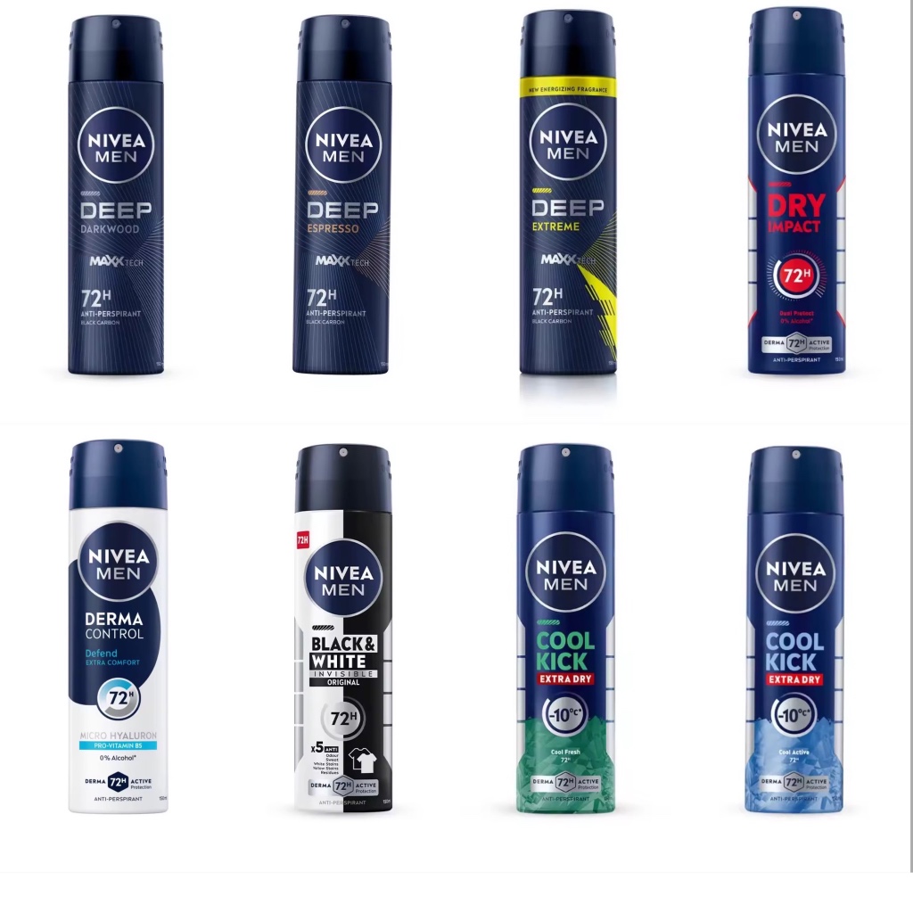 นีเวีย เมน คูล คิก สเปรย์ 150 ml- NIVEA MEN COOL KICK SPRAY 150 ml
