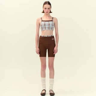 Healthyattitude.bkk - Layered Biker Shorts กางเกงขาสั้นออกกำลังกาย แต่งขอบเอว