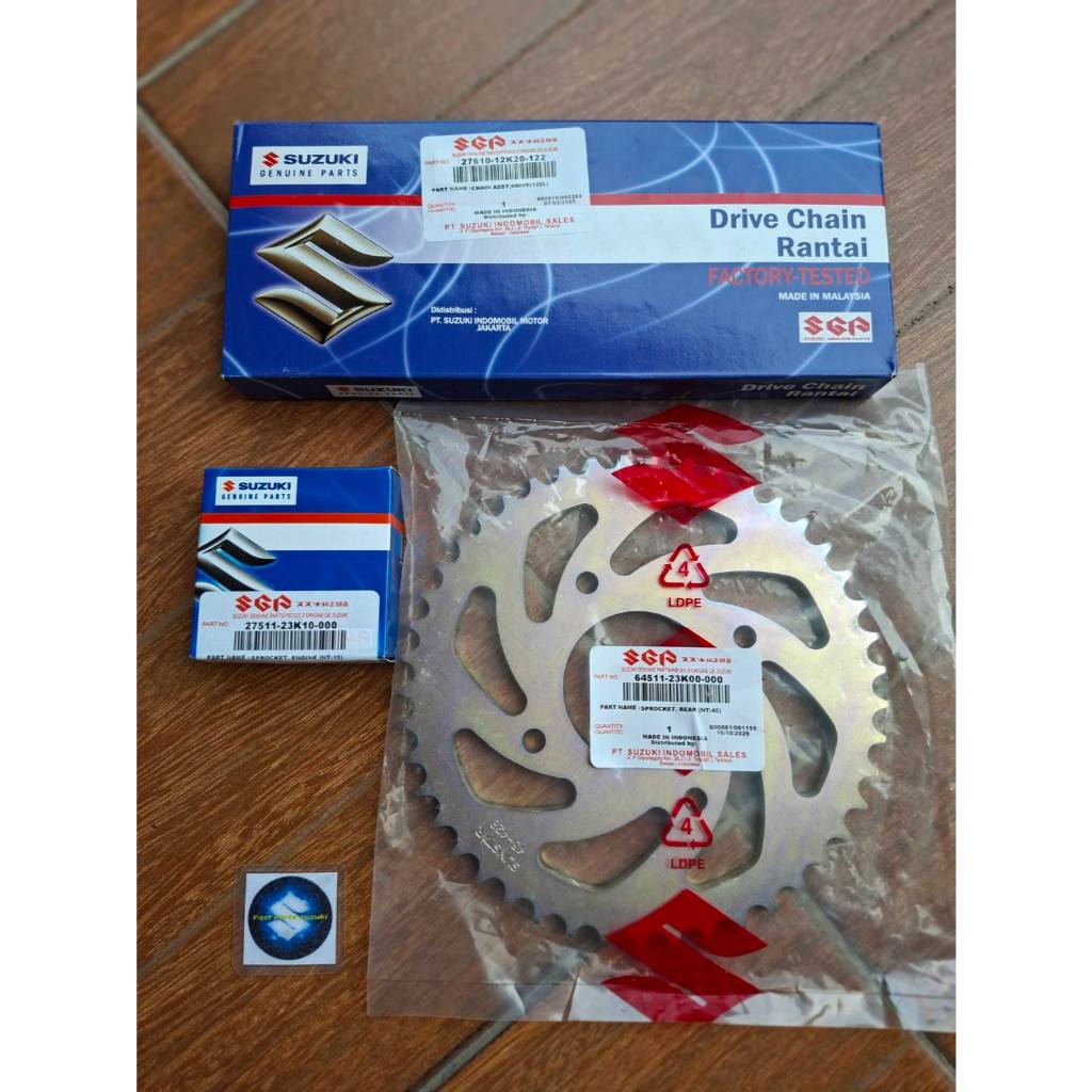 ชุดโซ่-สเตอร์ (15/45/122) แท้ Suzuki_GSX-R/S150 (ทุกโฉมปี)