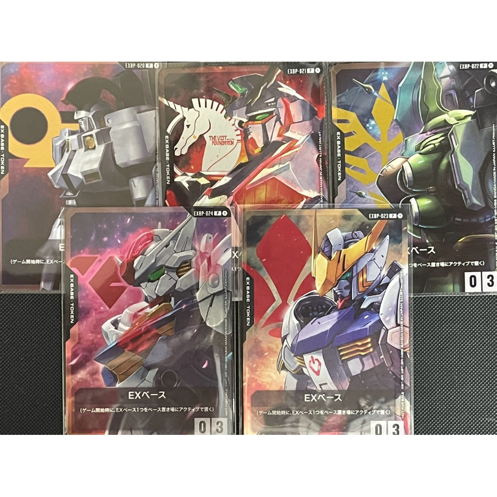Promo EX-Base EXBP-020, 021, 022, 023, 024 Gundam card game พร้อมส่ง