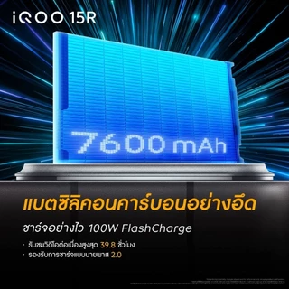 iQOO 15R (12+256G, 12+512G) ไอคูล OriginOS 6 | Snapdragon® 8 Gen 5 + Q2 | 7600mAh