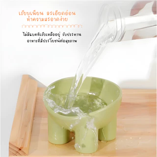 ชามอาหารสัตว์เลี้ยง ชามแมวยกสูง ชามอาหารหมา Pet Food Bowl มี 4 สีพาสเทล