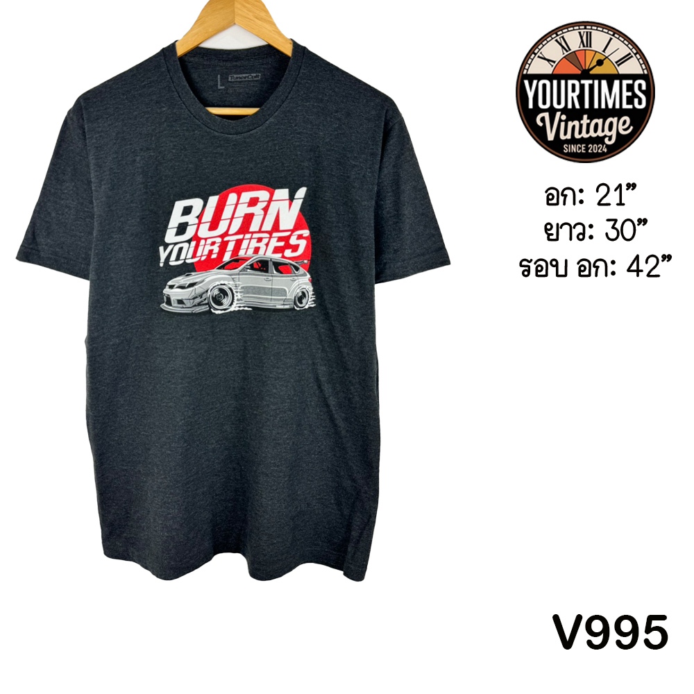 เสื้อยืดมือสอง เสื้อคัดเกรด ลายรถ Subaru