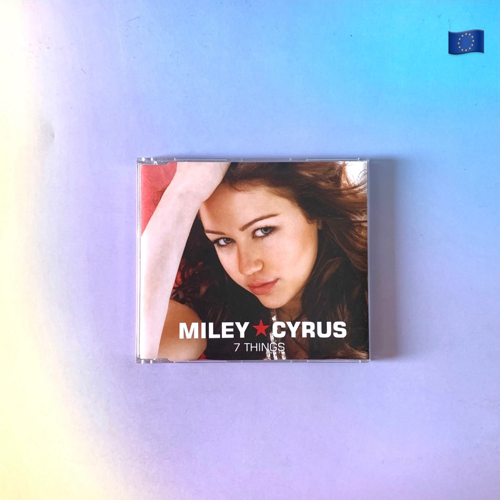 🛒 (พร้อมส่ง) CD ซีดีเพลง: Miley Cyrus — 7 Things (EU Edition) [EU/single promo]