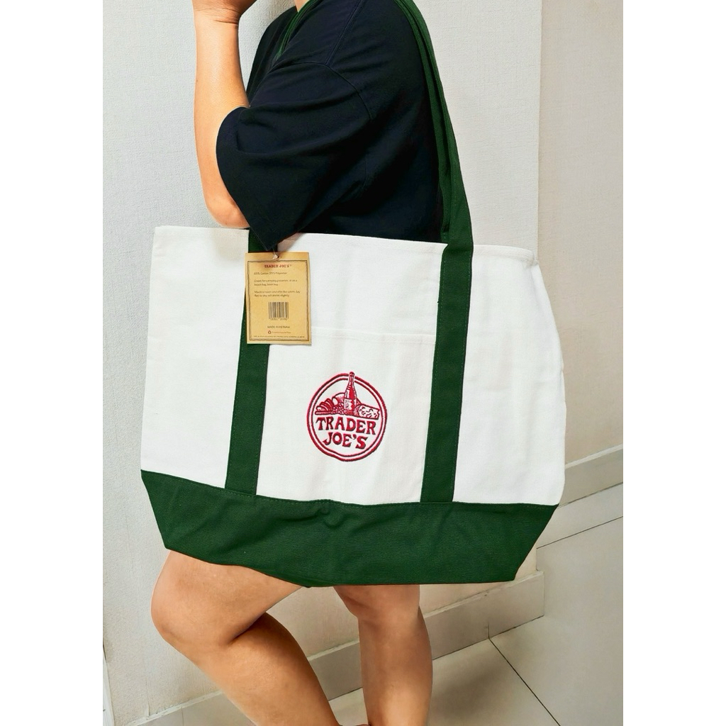 TRADER JOE'S Large canvas tote