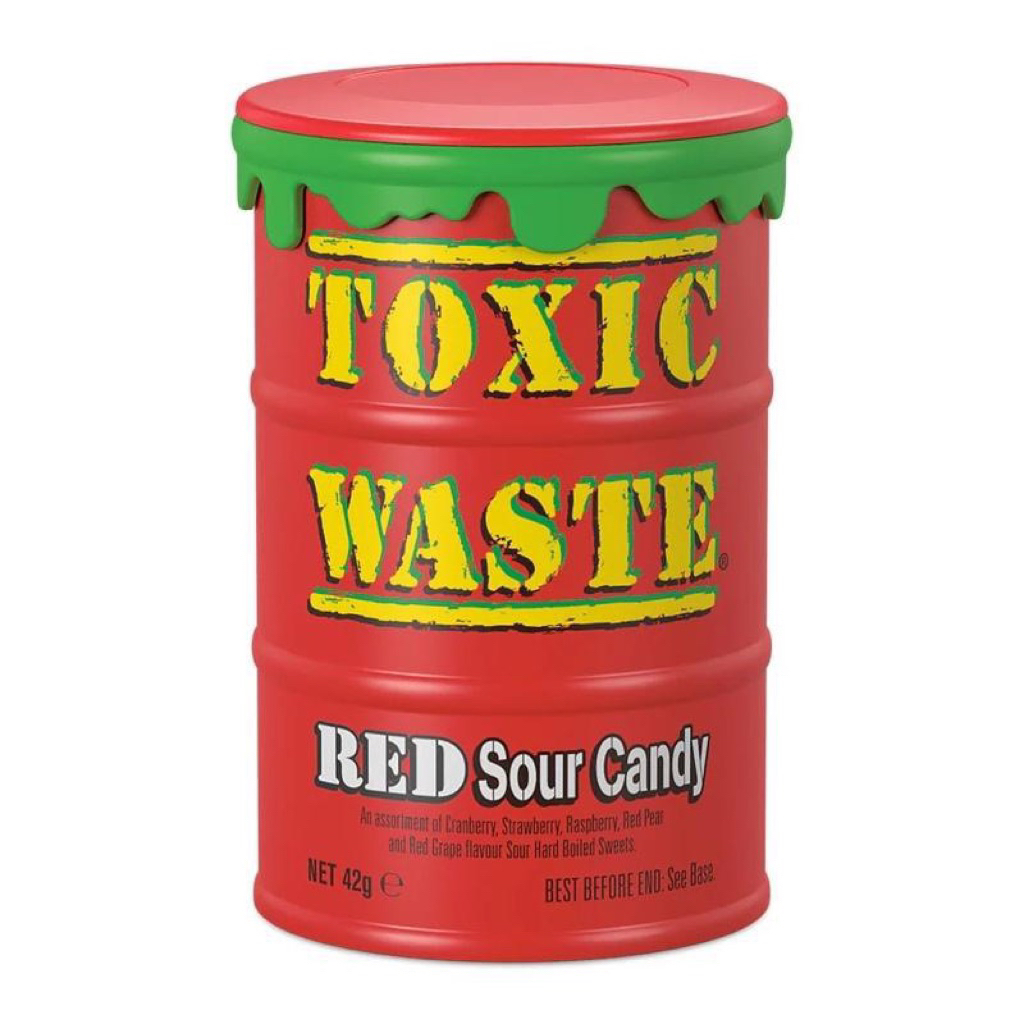 Toxic Waste Red Sour Candy 42g