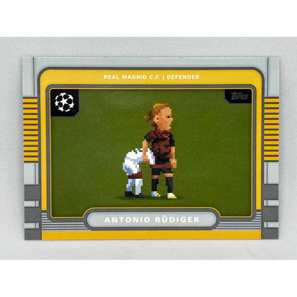 การ์ดฟุตบอล Topps 2024 - 2025 UCC Antonio Rudiger 8 Bits Base