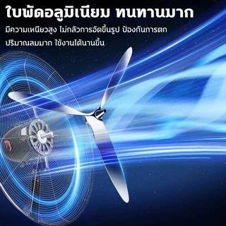 🔥รับประกัน 30 ปี🔥พัดลมติดผนัง 35 นิ้ว อุตสาหกรรม มอเตอร์ทองแดงแท้ ใบพัดอลูมิเนียม แรงลมสูง ป้องกันความร้อนเกิน สำหรับโรง