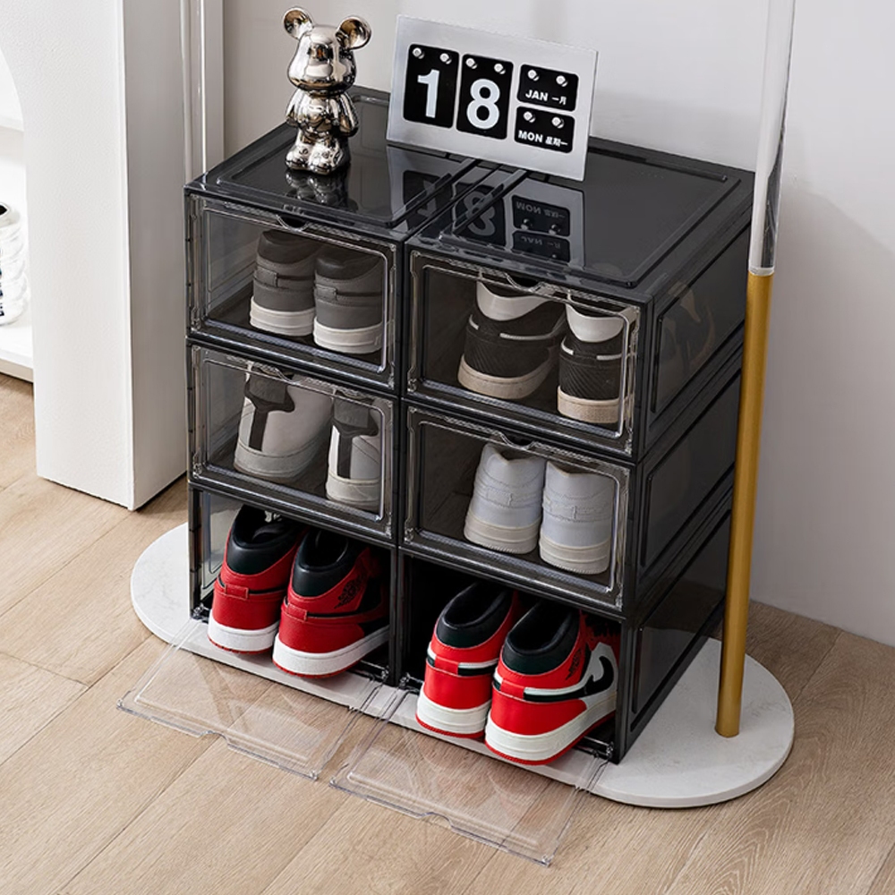 กล่องใส่รองเท้าtower boxs แบบใส ฝาเปิดฝาหน้า กล่องใส่รองเท้าลิ้นชัก วางซ้อนกันได้ ราคา ถูกที่สุด ดีลบีเคเค แกลเลอรีภาพที่ 8