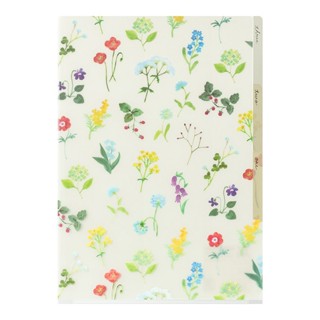 MIDORI 3 Pockets Clear Folder A4 Flowers C (D35666006) / แฟ้…