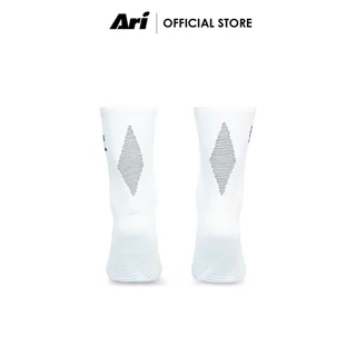 ARI ADEPT RUNNA CREW RUNNING SOCKS - WHITE (AHW1721-02) ถุงเท้า อาริ ADEPT RUNNA สีขาว
