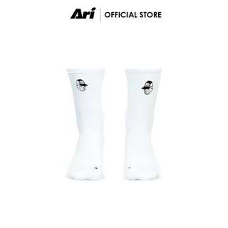 ARI ADEPT RUNNA CREW RUNNING SOCKS - WHITE (AHW1721-02) ถุงเท้า อาริ ADEPT RUNNA สีขาว
