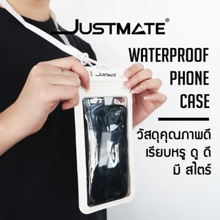 [JUSTMATE] ซองกันน้ำ สำหรับโทรศัพท์มือถือ 7 สี WATERPROOF PHONE CASE ใส่ได้ใหญ่สุดกับจอ 6.9 นิ้ว