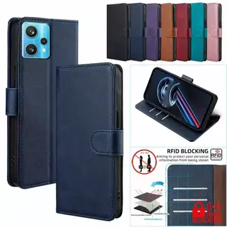 เคสแบบพับได้สำหรับ Oppo Realme 9i 9Pro 9ProPlus C35 C30 C30S C33 เคสกระเป๋าหนัง ใส่บัตร แม่เหล็กล็อค แถมสาย