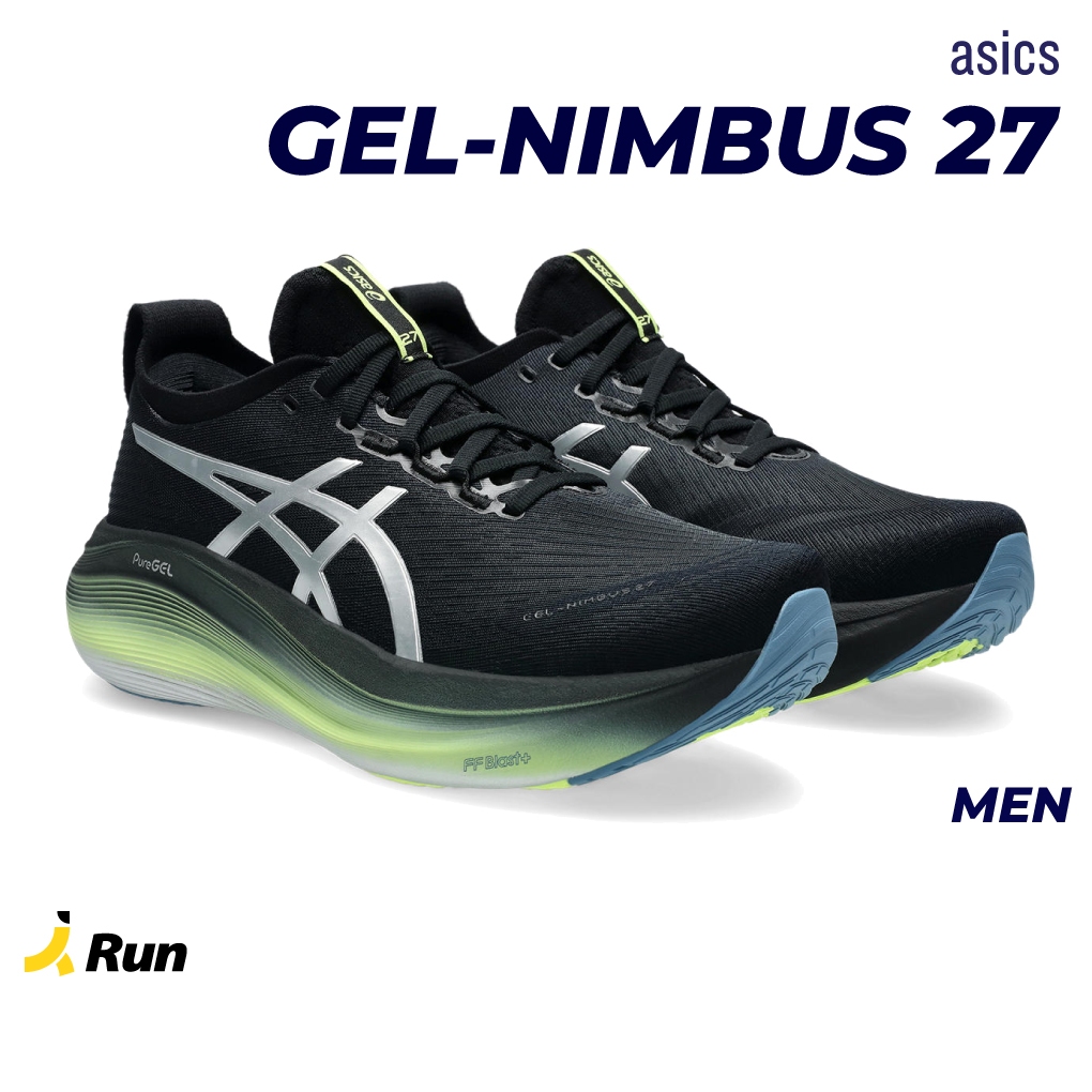 Asics Men's Gel Nimbus 27 Luxe Luxe/Black รองเท้าวิ่งผู้ชาย BananaRun