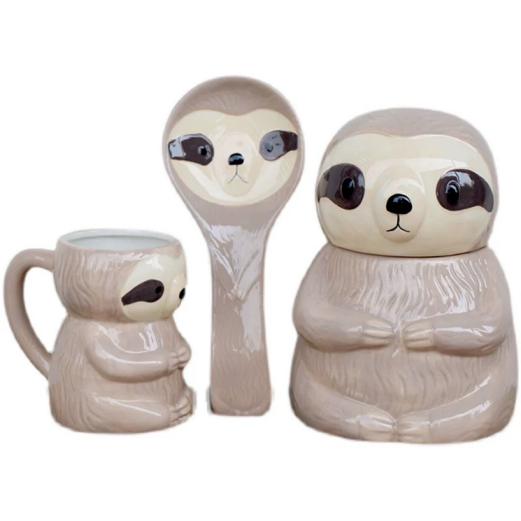 ทัพพีsloth/แก้วsloth/โถใส่ขนมsloth (รอ1-2อาทิตย์)